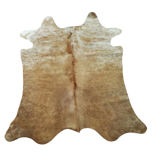 The beige brown of this stylish cowhide rug are exquisite in real life. It is a great choice for a contemporary living room.
