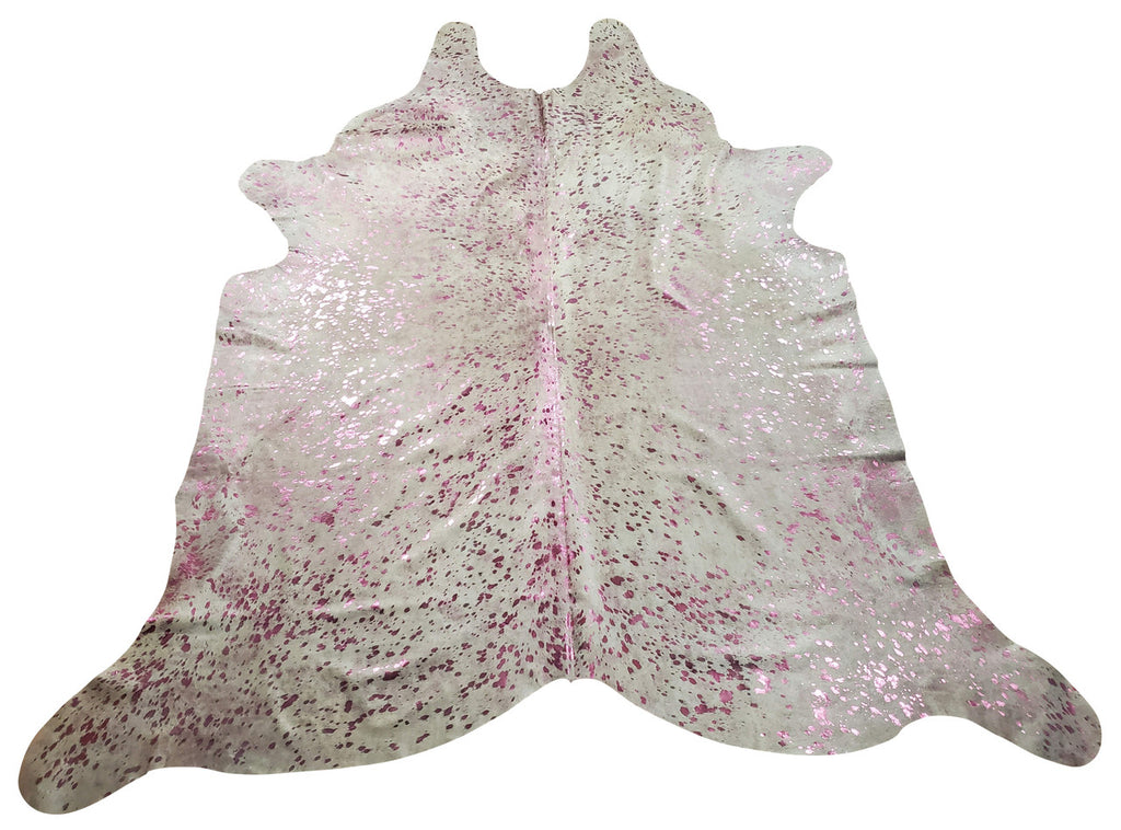 We have more than hundred shades in stock, ranging from gold flecked cowhide rug to pink or blue acid washed on white cow hide rug. Brazilian cow skin rugs are perfect for upholstery with back finished to suede.
