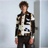 Cowhide Jackets Brown White Hair-On Western Coat