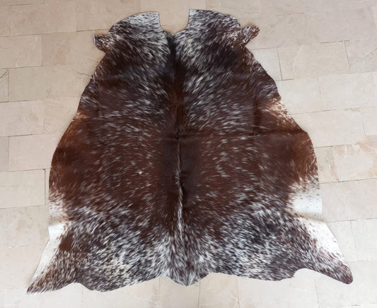 Extra Small Cowhide Rug Tricolor 3.7ft x 3.9ft