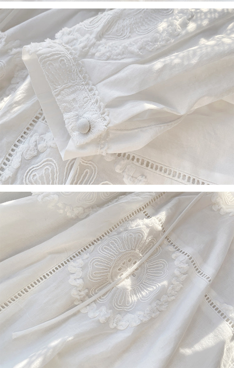 Women Summer Dresses White French Vacation Dress