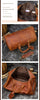 Retro crazy horse leather duffle travel bag