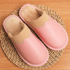 Women's Leather House Shoes with Plush Lining