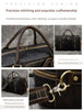 Crazy horse leather men travel duffle bag