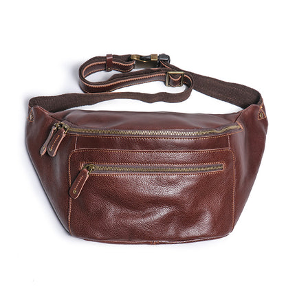 Men's Genuine Leather Crossbody Sling Bag