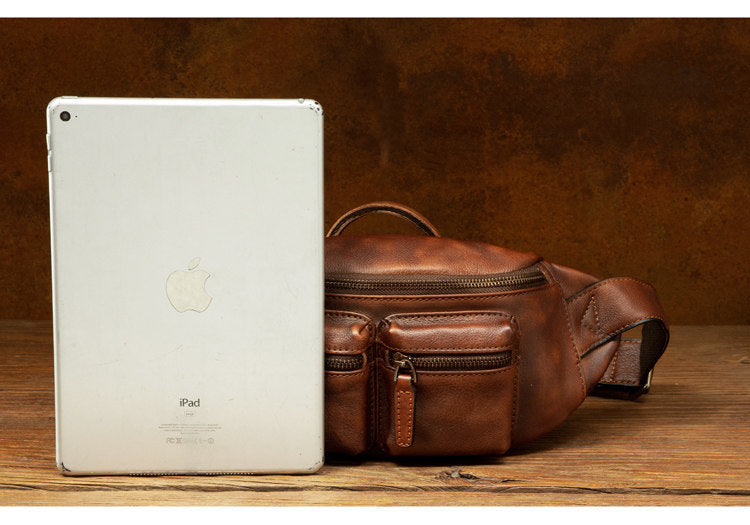 Retro Handmade Genuine Leather Crossbody Bag