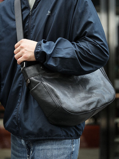 Genuine Urban Leather Messenger Crossbody Sling Bag