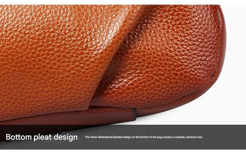 Women Genuine Leather Dumpling Shoulder Bag