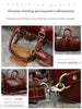 Men leather travel duffle bag cowhide weekender
