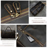 Crazy horse leather men travel duffle bag