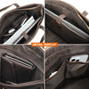 Leather Laptop Tote with Luggage Sleeve