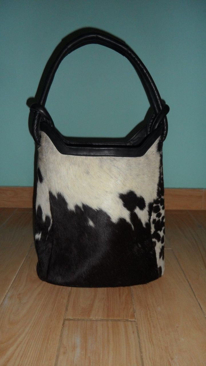 cow fur backpack 