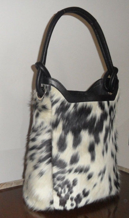 cowhide bacpack diaper bag