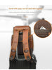 Crazy horse leather travel backpack