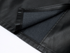 Black PU Leather Midi Skirt With Front Slit High Waist