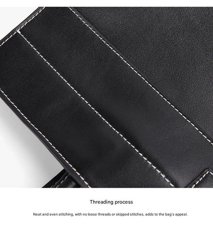 Leather tote bag for women with crossbody strap