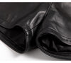Women High Rise Leather Shorts Slimming Straight Leg Fit