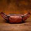Retro Vegetable Genuine Leather Chest Bag