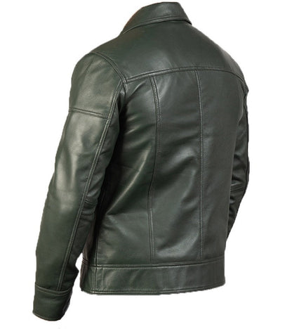 Men's Green Leather Jacket