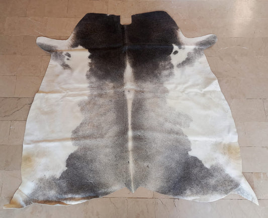 Grey White Small Cow Hide Rugs