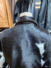 men cowhide jacket black white hair on cow hide jacket