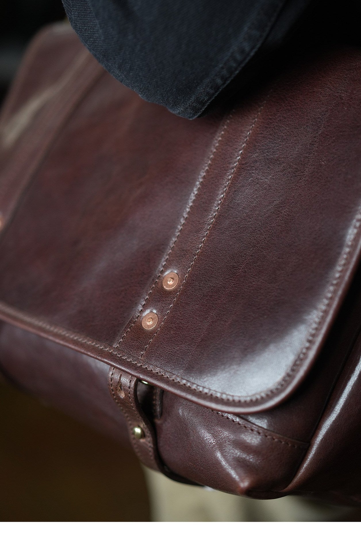 Vintage Full-Grain Cowhide Business Satchel for Men