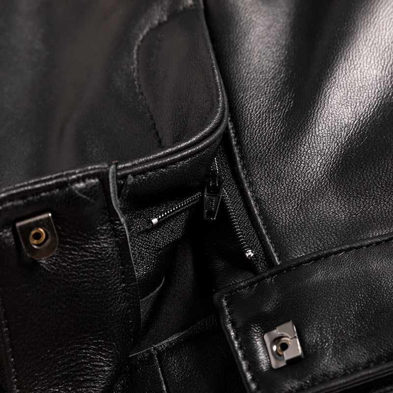 Women High Rise Leather Shorts Slimming Straight Leg Fit