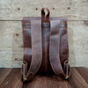 Full Grain Brown Leather Backpack