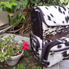 Black White Cow Skin Mommy Backpack