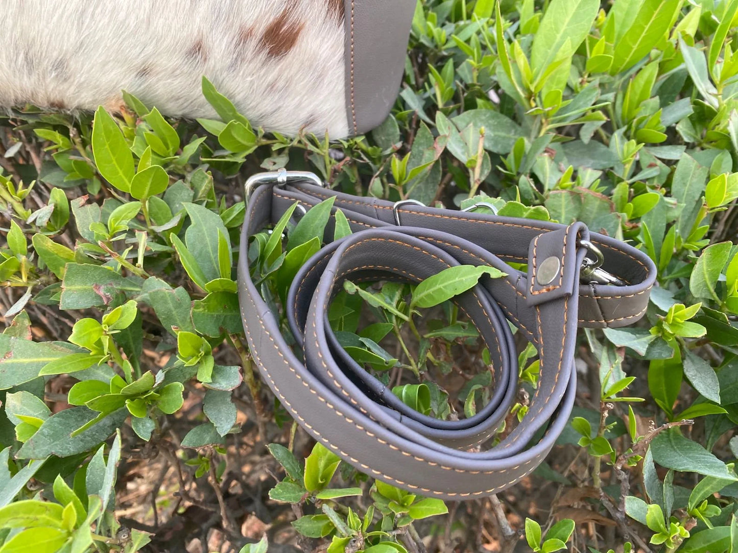 Women tricolor cowhide tote bag