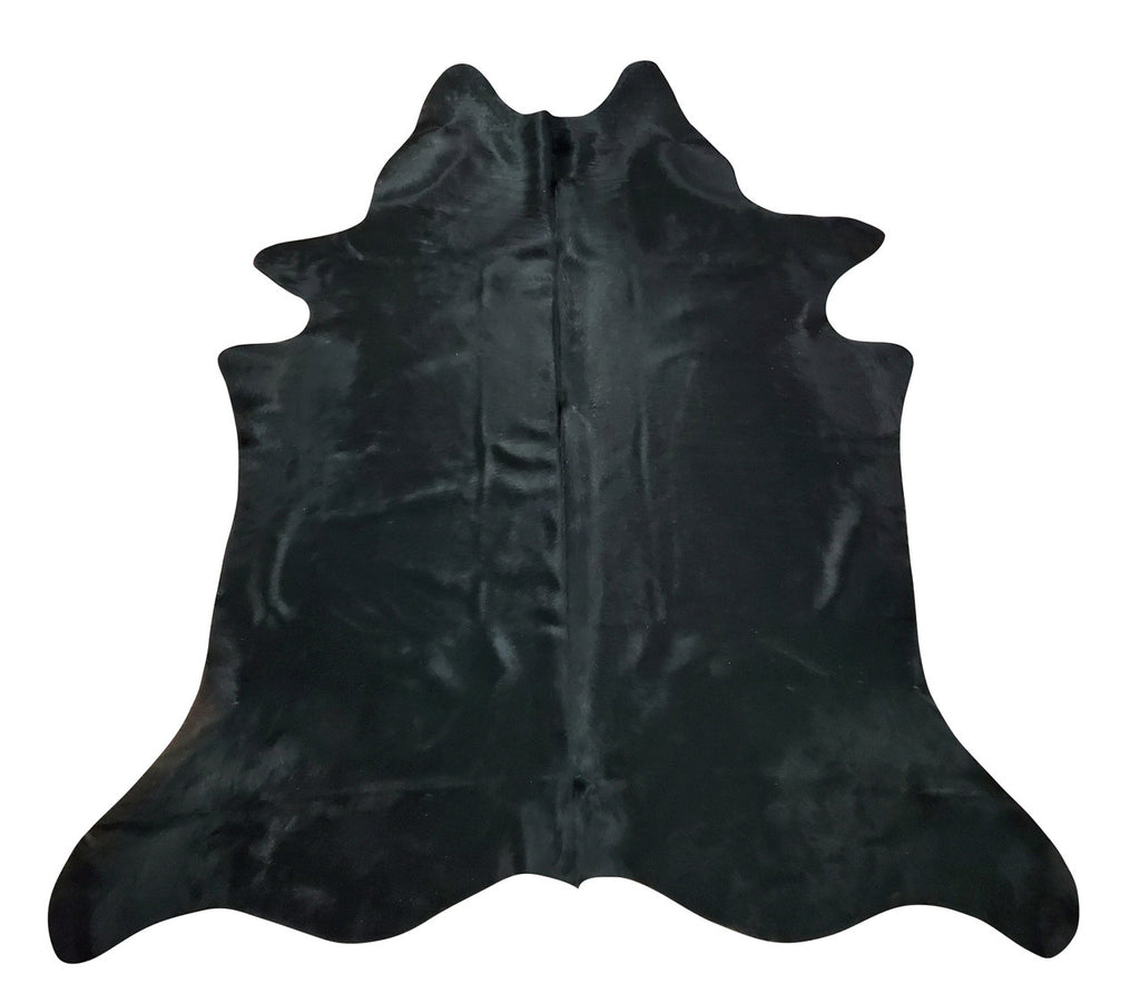 This large cowhide rug is bright and beautiful, the black shade is richer than expected. 
