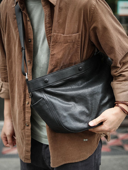 Genuine Urban Leather Messenger Crossbody Sling Bag