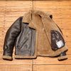 Men b3 shearling leather aviator jacket
