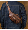 Retro Handmade Genuine Leather Crossbody Bag