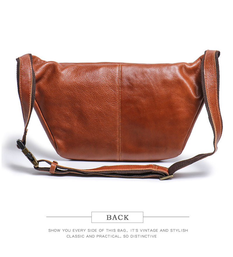 Men's Genuine Leather Crossbody Sling Bag