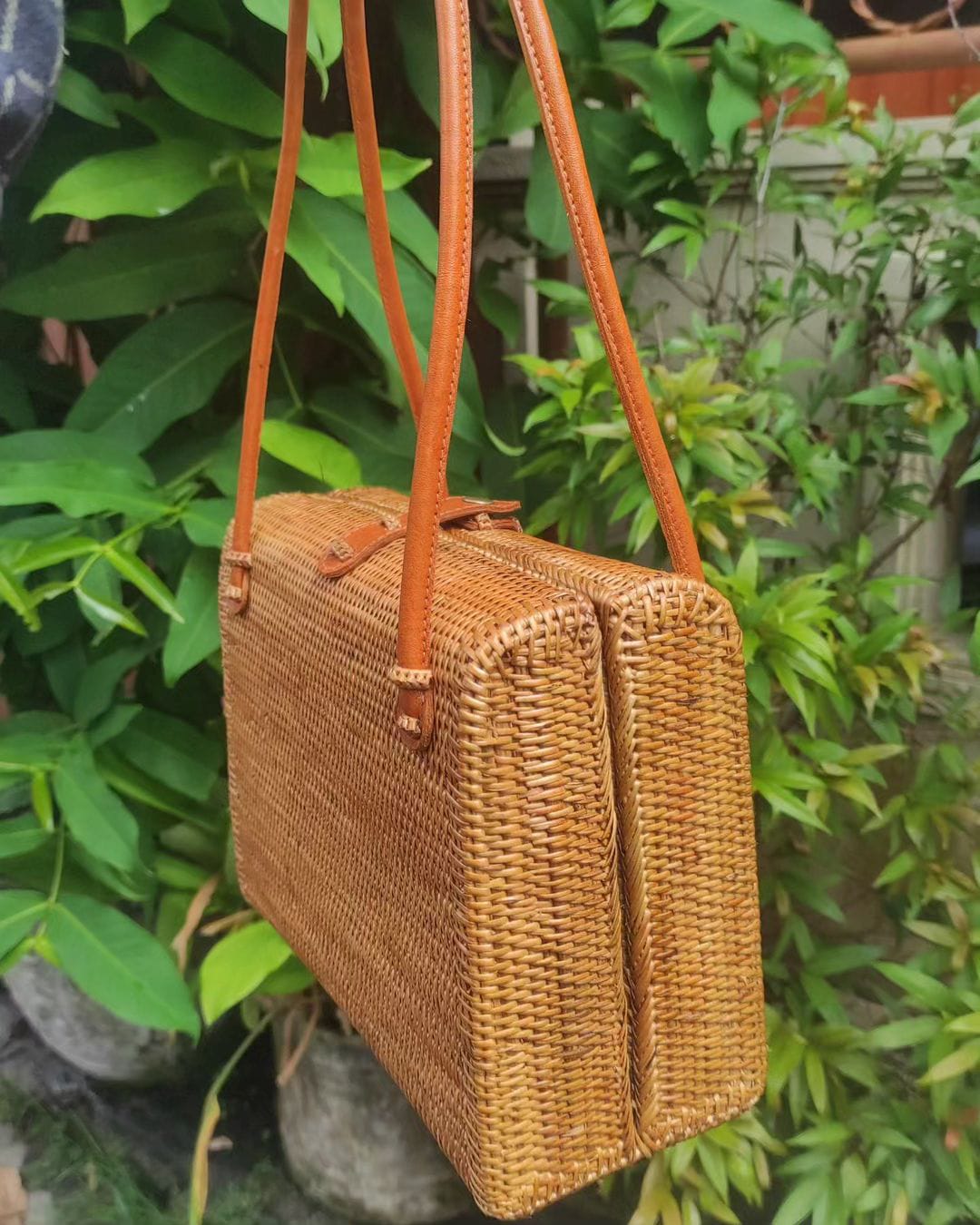 Classic Rattan Beach Bag