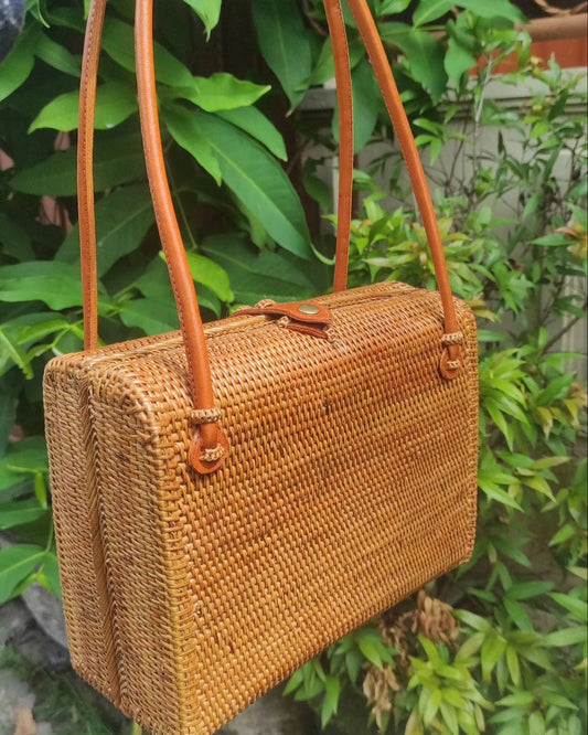 Classic Rattan Beach Bag