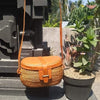 rattan shoulder crossbody bag