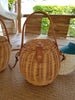 Bali Rattan Shoulder Purse With Handle