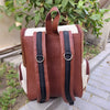 Speckled Cowhide Mommy Backpack Leather Diaper Bag