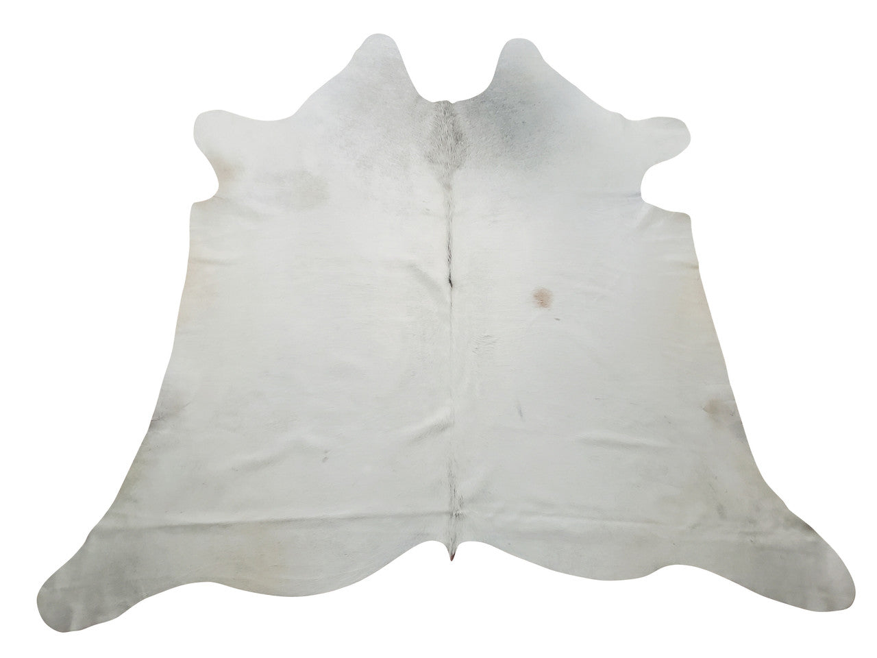 Almost White Cowhide Rug 6.5ft x 6.5ft
