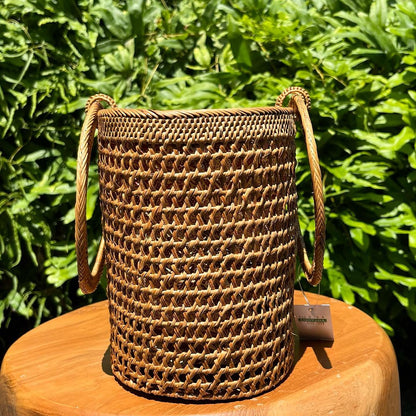 Classic Rattan Handwoven Purse