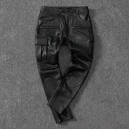 Real Leather Bikers Pants