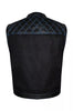 genuine leather biker vests men