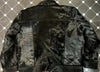 Men black hair-on cowhide jacket