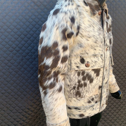 Men’s Genuine Cowhide Hair-On Leather Jacket