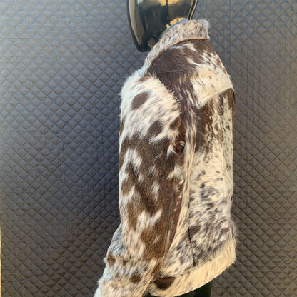 Men’s Genuine Cowhide Hair-On Leather Jacket