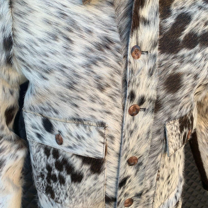 Men’s Genuine Cowhide Hair-On Leather Jacket