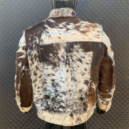 Men’s Genuine Cowhide Hair-On Leather Jacket