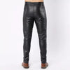 leather skinny pants for men